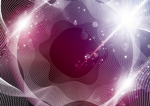 紫色のデジタルな曲線のトンネル