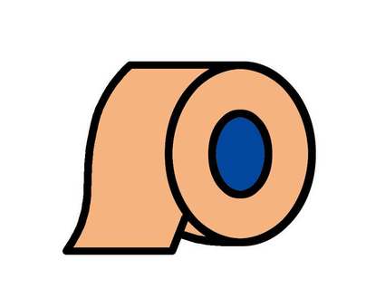 シンプルなサージカルテープ シンプルなサージカルテープ テープ,サージカルテープ,貼る,医療,看護,シンプル,巻く,傷口,治療,怪我のイラスト素材