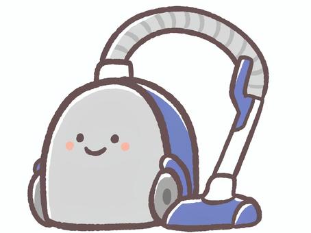 年末の大掃除で活躍する家事に必須な掃除機 掃除機,家事,生活,掃除,年末,大掃除,12月,かわいい,家電,電化製品のイラスト素材
