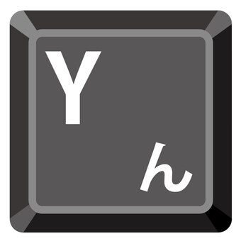 Yキー y,ん,キーボード,キー,アイコン,パソコンのイラスト素材