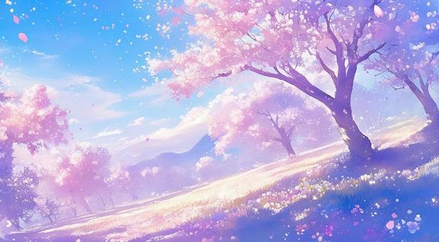 Sakura Street 3, cherry blossoms, flower, spring, JPG