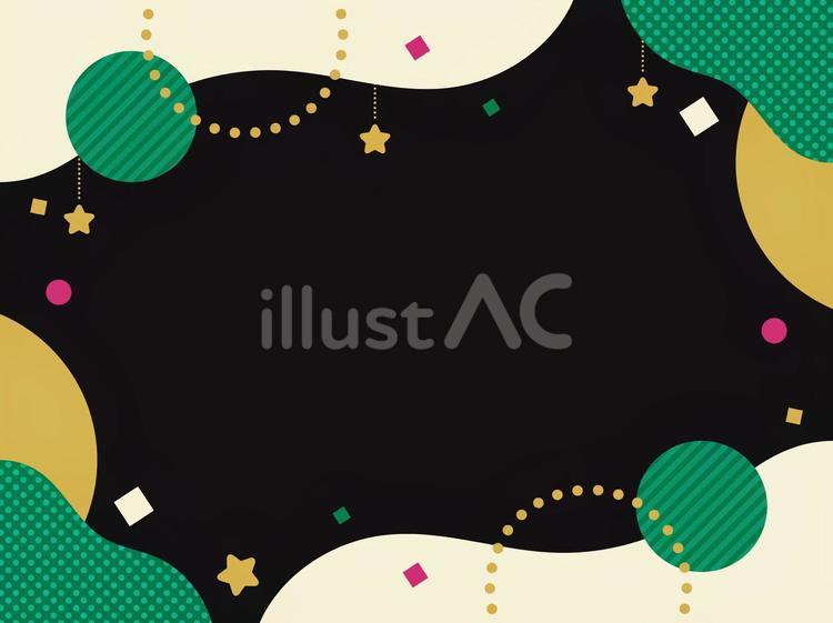 クリスマス　幾何学模様　背景 クリスマス,ポップ,幾何学模様のイラスト素材