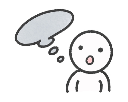 考え中の人物イラスト 人物,日本人,考える,考え中,思考,悩む,疑問,問題,考え事,表情のイラスト素材