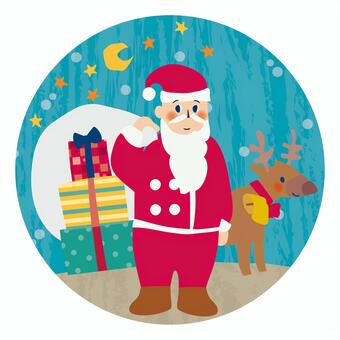 Illustration, christmas, santa claus, illustration, 