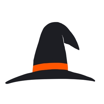 ハロウィン　魔女の帽子