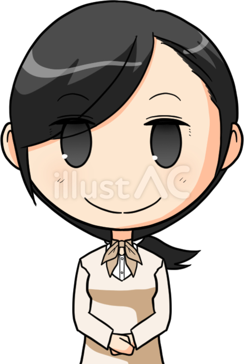 受付嬢062803 人物,女性,受付嬢のイラスト素材