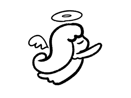 天使 天使,手描き,エンジェル,神話,神様のイラスト素材