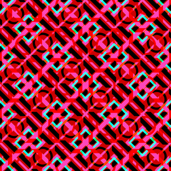 円と角の交差点 円,正方形,線,模様,構造,格子,配列,交差,図形,幾何学のイラスト素材