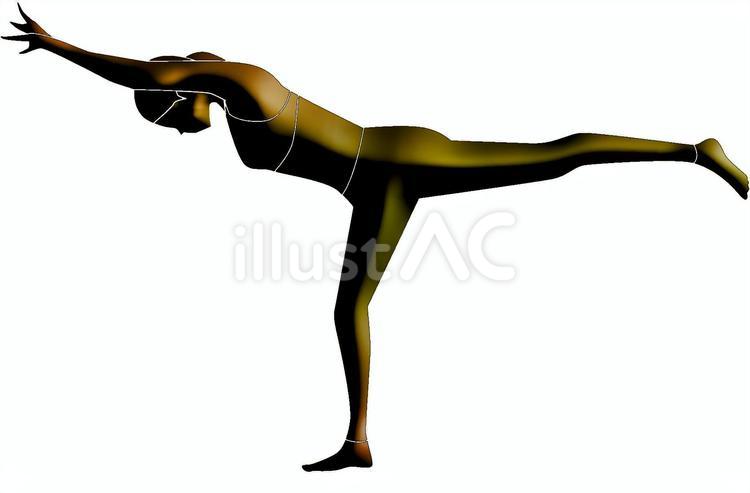 ヨガのポーズ ヨガのポーズ61,ヨガ,ポーズのイラスト素材