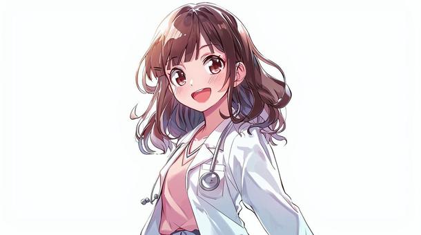 やさしそうな若い女性の医師