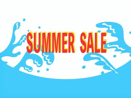 サマーセール　文字　波しぶき, summer sale, 讨价还价, 拍卖, JPG, PNG 和 AI