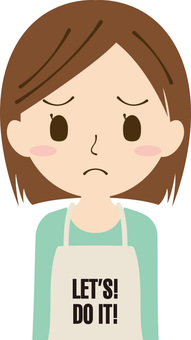 Illustration, female, apron, people, 