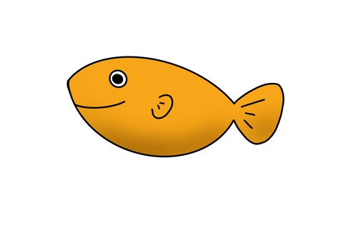 Illustration, fish, creatures, simple substance, JPG and PNG