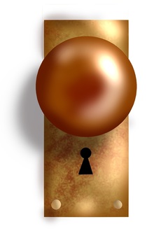 ドアノブのイラスト ドアノブ,手書き,鍵穴,扉,ドアのイラスト素材