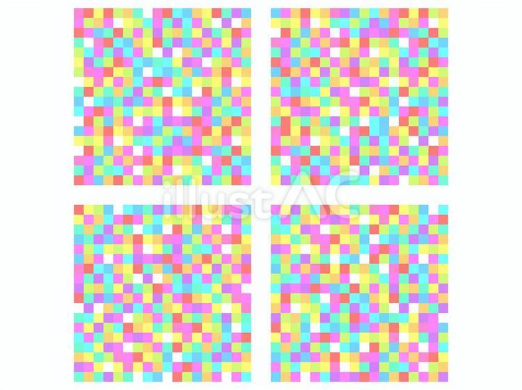 モザイク処理素材セット モザイク,処理,模様のイラスト素材