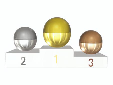 ガチャと表彰台 ガチャ,表彰台,カプセルトイ,結果発表,順位,表彰,ランキングのイラスト素材