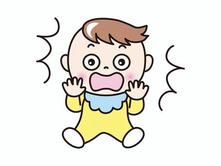 赤ちゃん(びっくり）