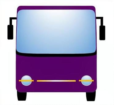 バス88 バス,観光バス,大型バス,正面,ビジネス,ユニーク,オリジナル,車,乗り物,紫のイラスト素材