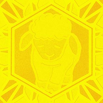 シームレスなモザイク　干支 未　o  未,羊,ヒツジ,干支,動物,正月,年賀状,背景素材,バックグラウンド,モザイクのイラスト素材