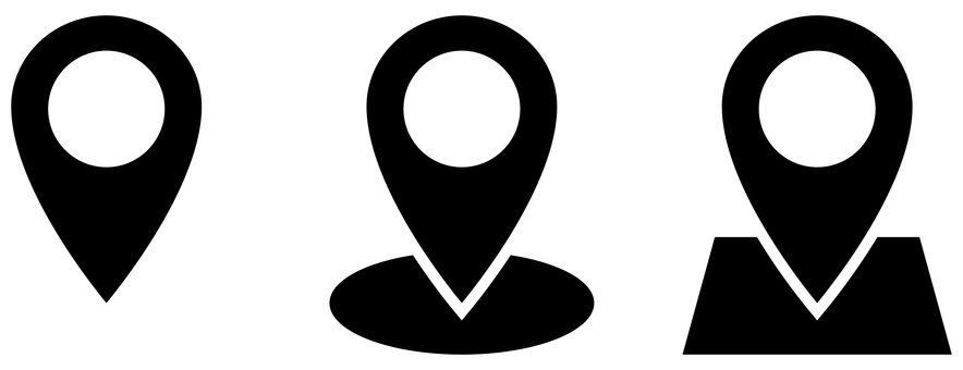 マップポインター 黒 位置,マップ,ピン,マーカー,マップポインター,目印,目的地,現在地,地図,情報のイラスト素材