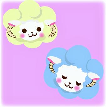 Illustration, sheep, sleep, animal, 