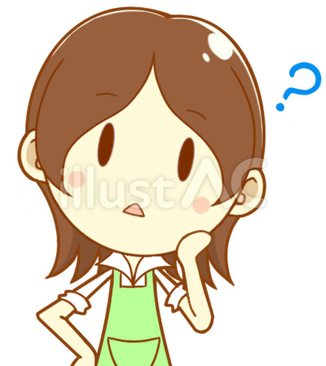 お母さん（疑問）２ 人物,女性,母親のイラスト素材