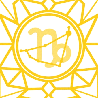 シームレスなモザイク　山羊座の線画　ｐ 山羊座,やぎ座,星座,星,占い,運勢,ホロスコープ,占星術,12星座,宇宙のイラスト素材