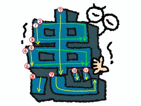 患　漢字　書き順あり 患,フォント,漢字,立体,文字絵,目,書き順,矢印,11画,可愛いのイラスト素材