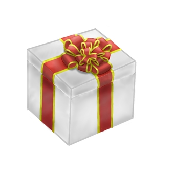 白い箱 クリスマス,プレゼント,箱,白,リボン,赤,びっくり,宝のイラスト素材