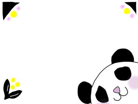 シックなパンダフレーム