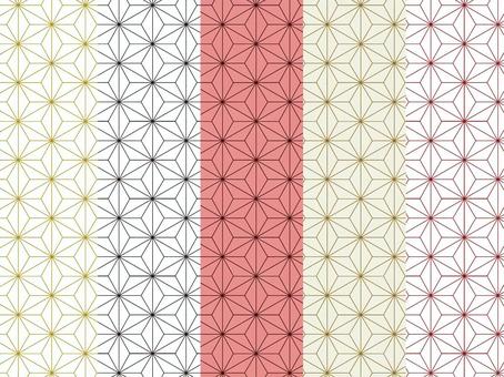 和の便利なパターン背景-麻の葉 和の便利なパターン背景-麻の葉 和風,和柄,パターン,背景,壁紙,麻の葉,上品,ゴールド,シンプル,スウォッチのイラスト素材