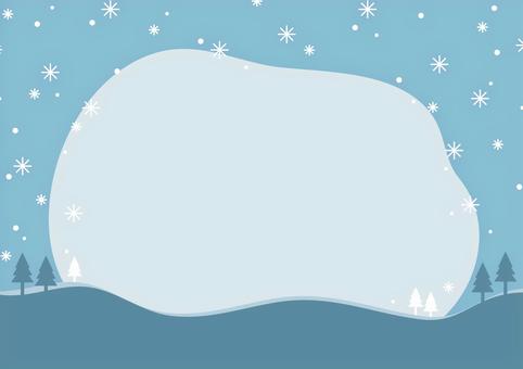 雪景色の背景07 冬,雪,背景,クリスマス,冬景色,雪景色,風景,おしゃれ,シンプル,デザインのイラスト素材