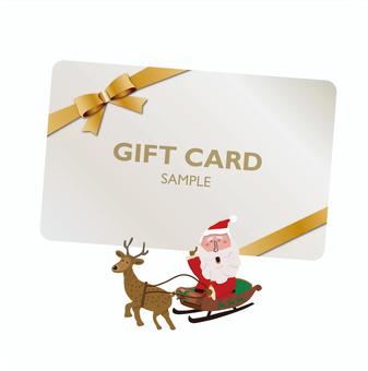 santa claus holding a gift card, kartu hadiah, gift certificate, barang hadiah, JPG, PNG and EPS