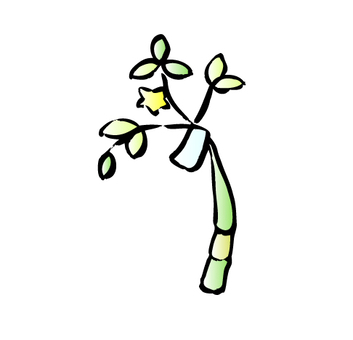 笹 笹 七夕,うみのイラスト素材