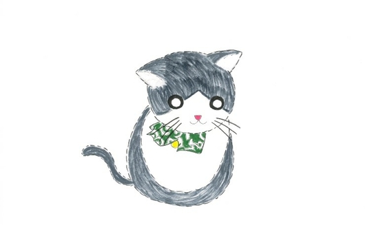 貓, JPG 貓, 動物, 包布, 手繪, JPG