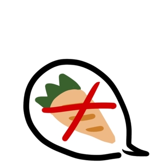 人参嫌い 人参,嫌い,好き嫌い,野菜,ngのイラスト素材