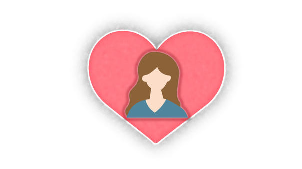 Illustration, female, intent, love, 