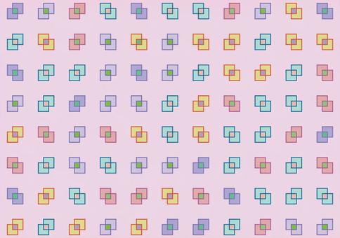 重なる正方形パターンの背景素材 四角形,正方形,幾何学模様,抽象,重なり,シンプル,パターン,グラフィック,デザイン,背景のイラスト素材