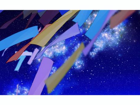 Star Festival, JPG Star Festival, strip, tanabata, night sky, JPG