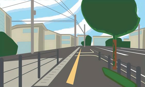 Illustration, the way, in town, local, 