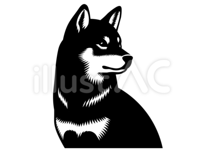 柴犬 シルエット
