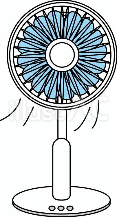 扇風機正面 扇風機,正面,風のイラスト素材