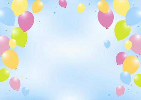 風船のバック 風船のバック 風船,オープン,セール,イベント,キャンペーン,記念,にぎやか,誕生日,お祝い,パステルのイラスト素材