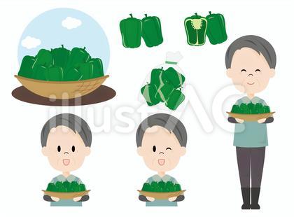 農家の男性(ピーマン)