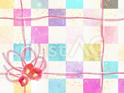 和風水引ポップ壁紙フレーム/横