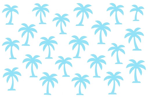 ヤシの木シルエット模様シンプル背景 水色,シルエット,壁紙,ヤシの木,南国,リゾート,夏,海,背景,パターンのイラスト素材