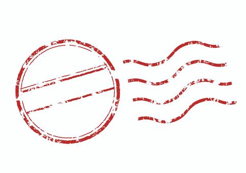 スタンプ・かすれたハンコ ハンコ,スタンプ,郵便,手紙,印,消印,かすれ,アンティーク,丸,レトロのイラスト素材