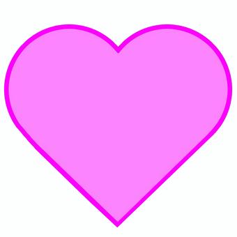 ピンクのハートで想いを伝えよう！ピンク枠 ハート,love,メッセージ,気持ち,想い,バレンタイン,カード,マーク,ワンポイント,アクセントのイラスト素材