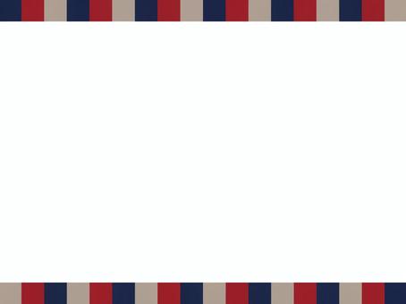 ブロックフレーム　シック　トリコロール2 フレーム,枠,背景,秋,秋色,冬,10月,11月,12月,1月のイラスト素材