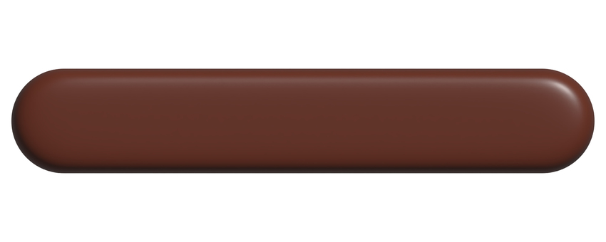 平たいバー状のチョコレート風横型フレーム フレーム,チョコレート,茶色,立体,ぷっくり,バー,横長,テロップ,テロップベース,シンプルのイラスト素材